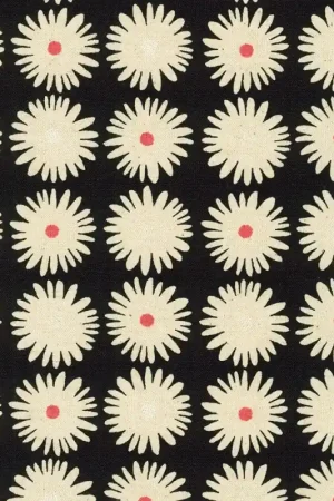 Offerta Del Giorno Tessuto in Cotone e Lino - Margherite - Robert Kaufman