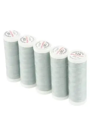 Ordina Subito Set di 5 filati per cucire da 200m, Grigio Azzurro 7801 - Ackermann Universal 120