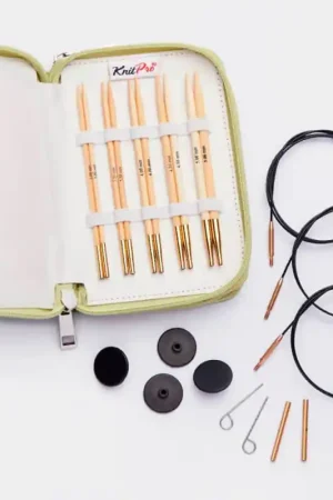 Set di Ferri Circolari Intercambiabili Bamboo Starter 13 cm - KnitPro Spedizione Espresso