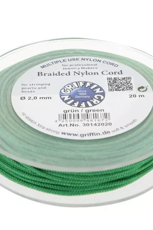 Fil de jade - Fil nylon tressé européen Griffin 2 mm - Green x20m Prezzo Conveniente