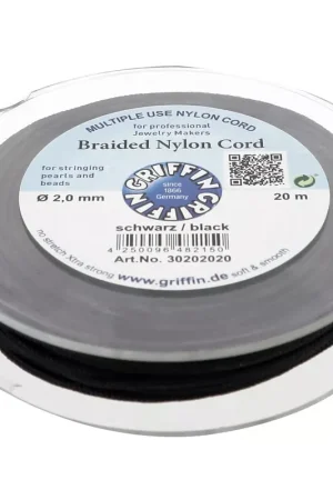 Offerta Del Giorno Fil de jade - Fil nylon tressé européen Griffin 2 mm - Black x20m