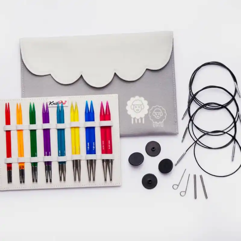 Ultima Occasione Set di Ferri Circolari Intercambiabili 13 cm Trendz Deluze - KnitPro