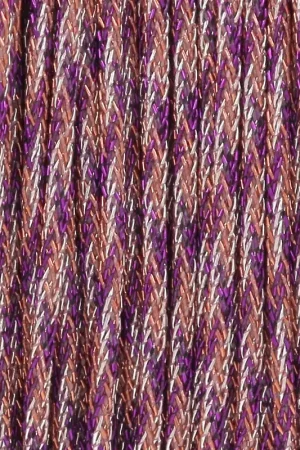 Fil nylon tressé métallisé 0.85 mm - Premium - Violet - Topaz - Argenté x10m Economico