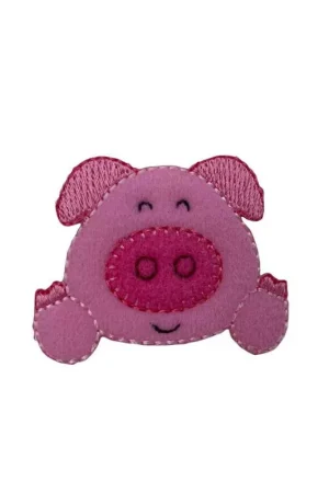 Applicazione Termoadesiva Patch Maialino Rosa Pig 5x4 Cm Scelto Dai Clienti