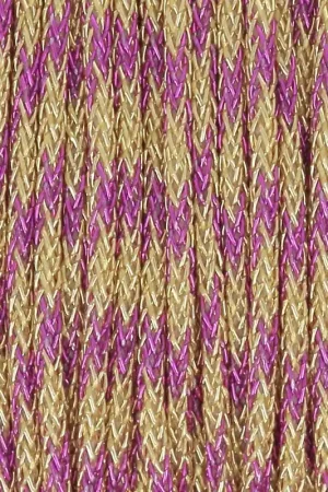 Fil nylon tressé métallisé 0.85 mm - Premium - Doré - Fuchsia x10m Bestseller