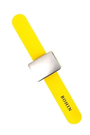 Ultima Occasione Bohin, Puntaspilli Magnetico da Polso con Bracciale in silicone - Giallo