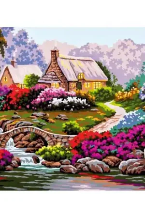 Direttamente Dal Produttore Canovaccio antico - Cuscino da ricamare cottage  - Collection d'Art