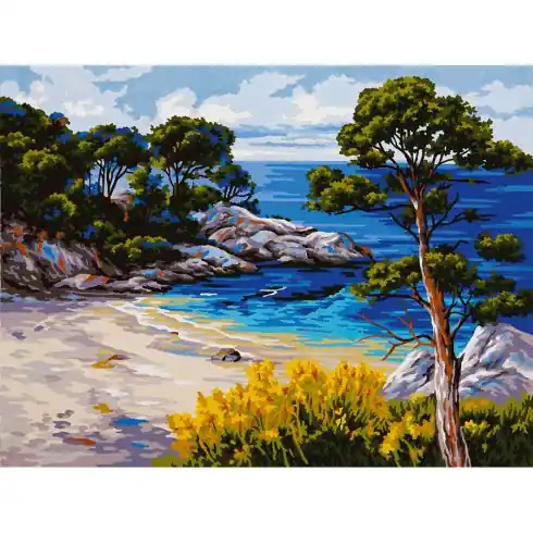 Canovaccio antico - Paesaggio marino - Collection d'Art Ultima Occasione