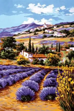 Canovaccio antico - Campo di lavanda - Collection d'Art Scelto Dai Clienti