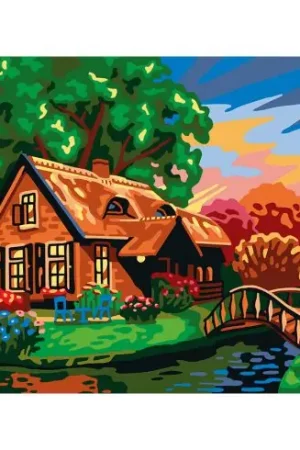 Canovaccio antico - Il villino al piccolo ponte - Collection d'Art Prezzo Scontato