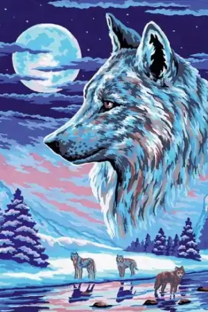 Popolare Canovaccio antico - La muta di lupi - Collection d'Art