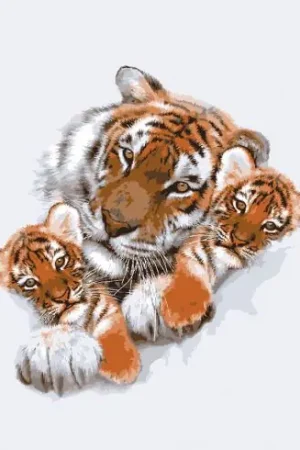 Offerta Speciale Canovaccio antico - Famiglia tigre - Collection d'Art