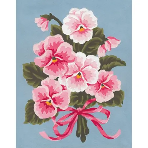 Canovaccio antico - Mazzo viole del pensiero - Collection d'Art Compra Online