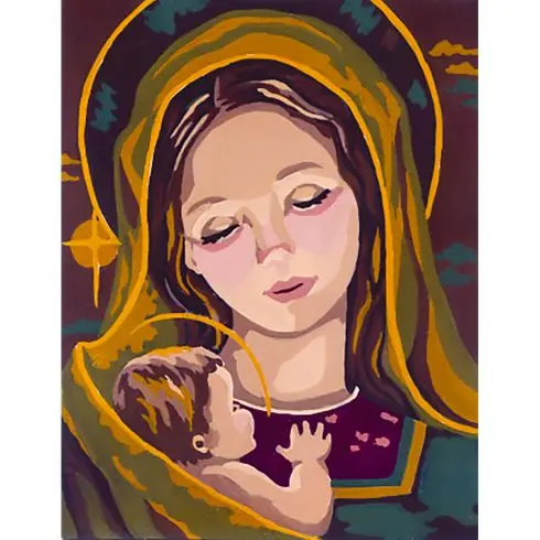 Prezzo Ridotto Canovaccio antico - Madonna con bambino - Collection d'Art