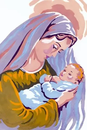 Prezzo Basso Canovaccio antico - La madonna col bambino - Collection d'Art