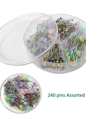 Scatola 240 pezzi Spilli Assortiti - Crafters Dream Spedizione Espresso