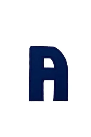 Prezzo Conveniente Applicazione Termoadesiva Patch Panno Blu Lettera Ricamo Alta 11 Cm