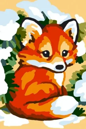 Offerta Canovaccio antico - Renardeau nella neve - Collection d'Art