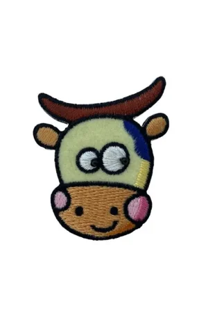 Applicazione Termoadesiva Ricamo Patch Testa Toro Baby 4x4 Cm Miglior Prezzo