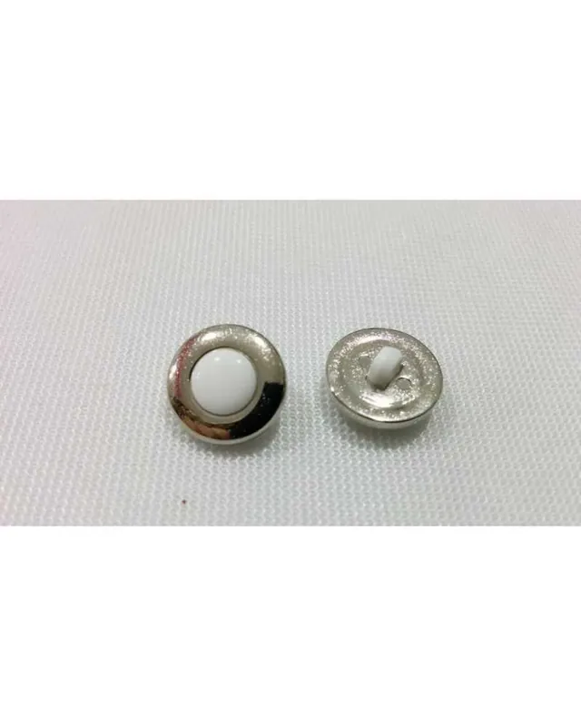 Bottone Acciaio Smaltato Bianco con Gambo in Plastica Promozione Esclusiva