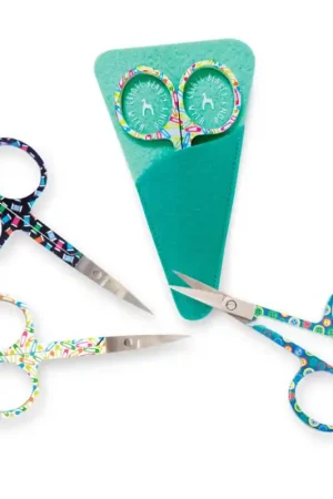 Spedito Oggi Forbici da Ricamo Assortite con Custodia in Feltro - Pony