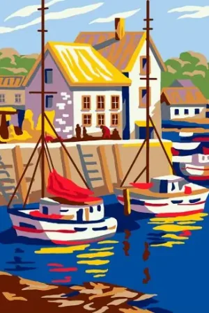 Canovaccio antico - Il porto - Collection d'Art Spedizione Espresso