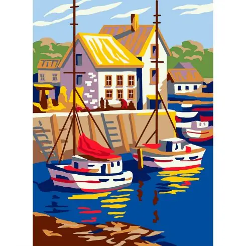 Canovaccio antico - Il porto - Collection d'Art Spedizione Espresso