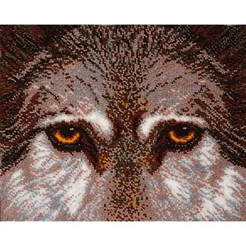 Kit di ricamo con perline - Lupo - Charivna Mit Direttamente Dal Produttore