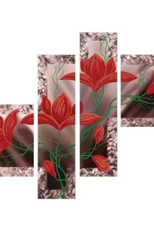 Ultimissimo Modello Kit di ricamo con perline - Sboccio di fiori - polyptique - Nova Sloboda