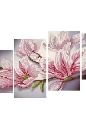 Kit di ricamo con perline - Magnolia - Nova Sloboda Pagamento Sicuro