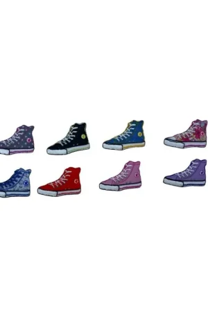 Applicazione Ricamo Termoadesiva Scarpa Piccola 35x20 Mm Reso Gratuito