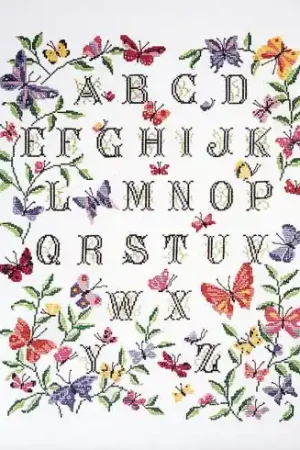 Promozione Esclusiva kit ricamo a punto croce - ABC Farfalle - Princesse