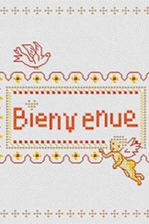 Kit per ricamo a punto croce con perline - Cuscino da ricamare angelo - Marie Coeur Non Perdere