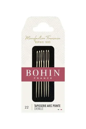 Subito Disponibile Bohin, Aghi da Lana per Chenille n. 22 A43F - 6 pz