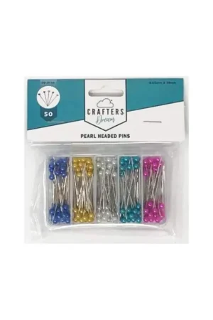 Spilli con Testa Perlata 50 pezzi - Crafters Dream Prezzo Di Fabbrica