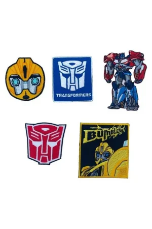 Di Tendenza Applicazione Termoadesiva Toppa Patch Ricamo Personaggio Cartone Animato Auto Robot Alto 6/8 Cm