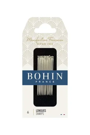 Bohin, Aghi Longues Lunghi con Punta Sottile A1F per Cucito a Mano n.6 - 20pz Must-Have