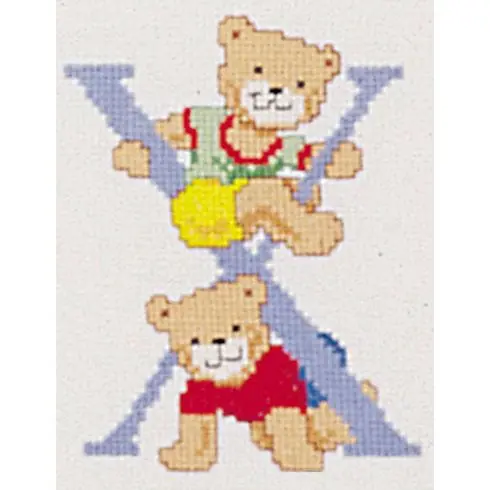 Direttamente Dal Produttore kit ricamo a punto croce - Lettera X - Vervaco