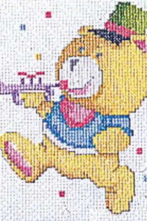 Vendita Finale kit ricamo a punto croce - L'orso musicista - Vervaco