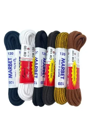 Acquista Ora Lacci per Scarpe Tondi Max cm 120 100% Cotone