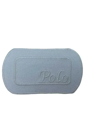 Must-Have Applicazione Termoadesiva Patch Toppa Bianca Ricamo Polo 55x30 Mm