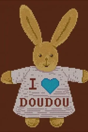 Ultimissimo Modello kit ricamo a punto croce - Mi piacciono i dudu ragazzo - Points de repère