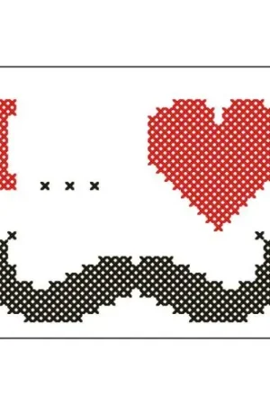 Vendita Finale kit ricamo a punto croce - Baffi - Points de repère