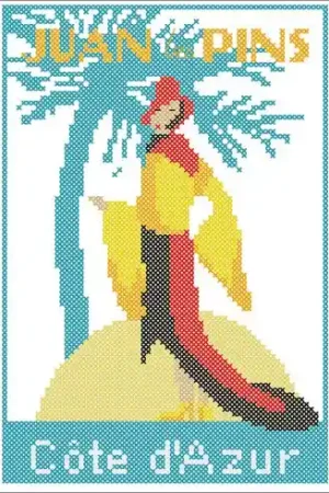 kit ricamo a punto croce - Mini costa azzurra - Points de repère Occasione