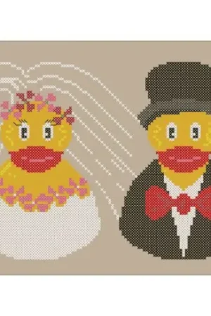 kit ricamo a punto croce - Gli sposi - Points de repère Ultime Pezzi