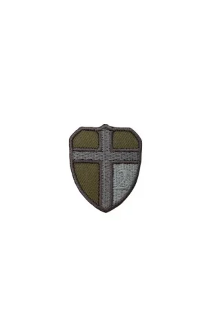 Applicazione Termoadesiva Patch Toppa Ricamo Scudetto Beige 35x40 Mm A Buon Prezzo