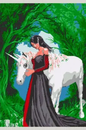 Prezzo Basso kit ricamo a punto croce - Il liocorno - Anagram