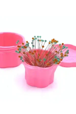 Economico Magnetic Pin Cup, Scatolina Magnetica per Spilli fino a 53 mm - Rosa