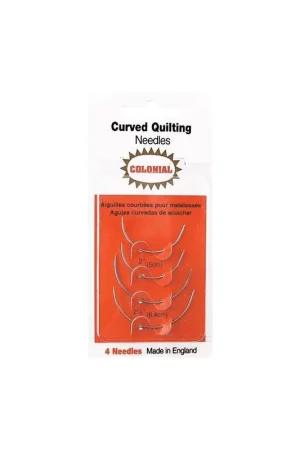Spedizione Gratuita Colonial Needle - Aghi Curvi per Quilting e Cucito, 4 aghi