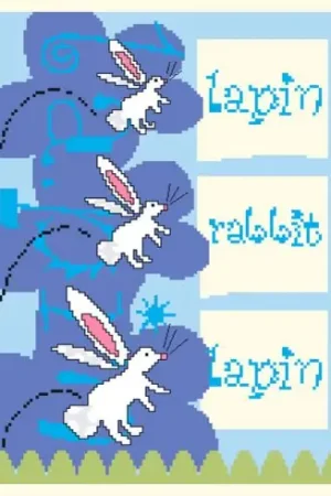 Spedito Oggi kit ricamo a punto croce - I conigli - Anagram
